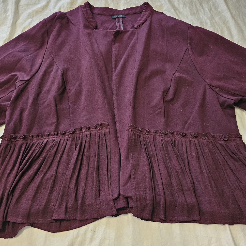 Torrid size 3 Peplum Blazer